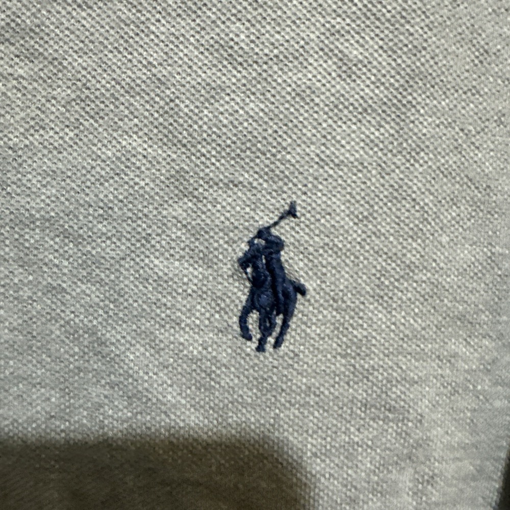 Polo Ralph Lauren Men's Grey Polo Shirt XXL Custom Fit - Picture 2 of 8